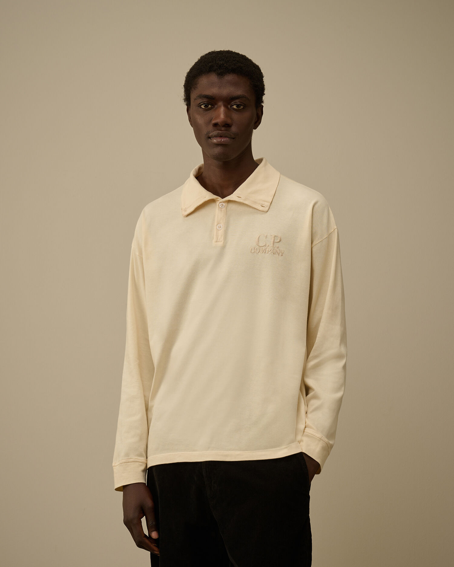 20/1 Jersey Long Sleeve Boxy Polo - 3
