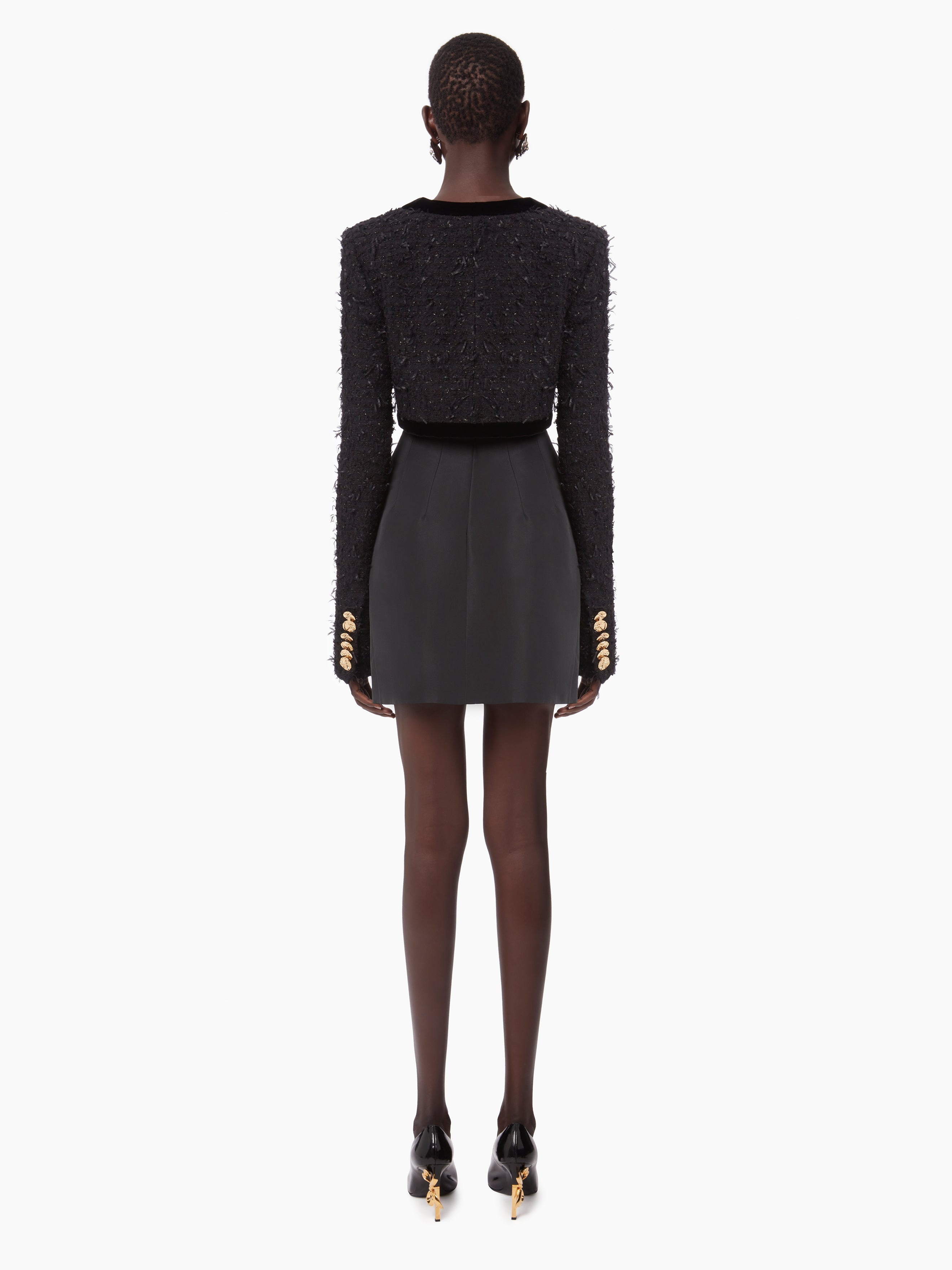 TAFFETA HIGH-WAISTED MINI SKIRT - 3