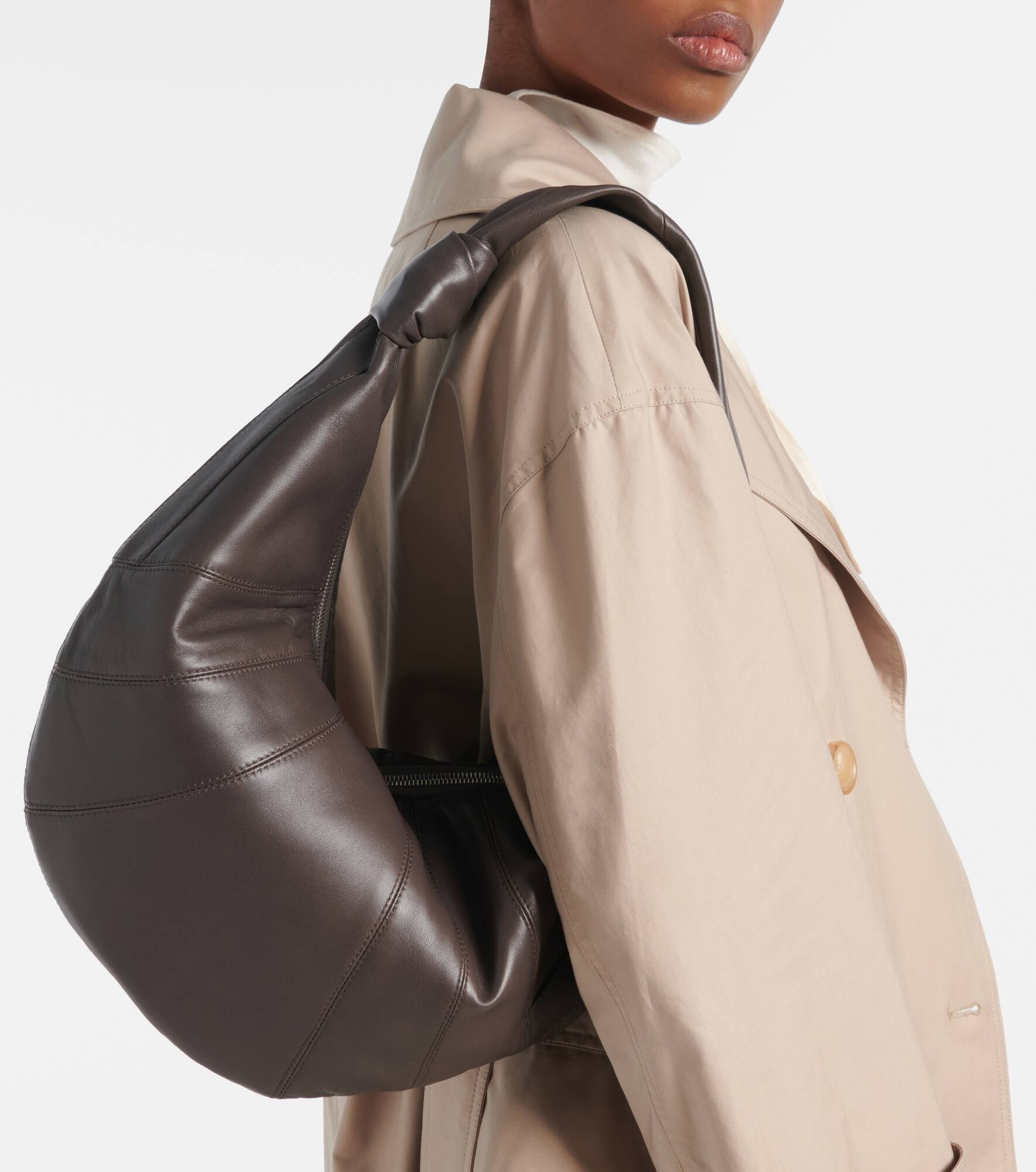 Fortune Croissant leather shoulder bag - 2