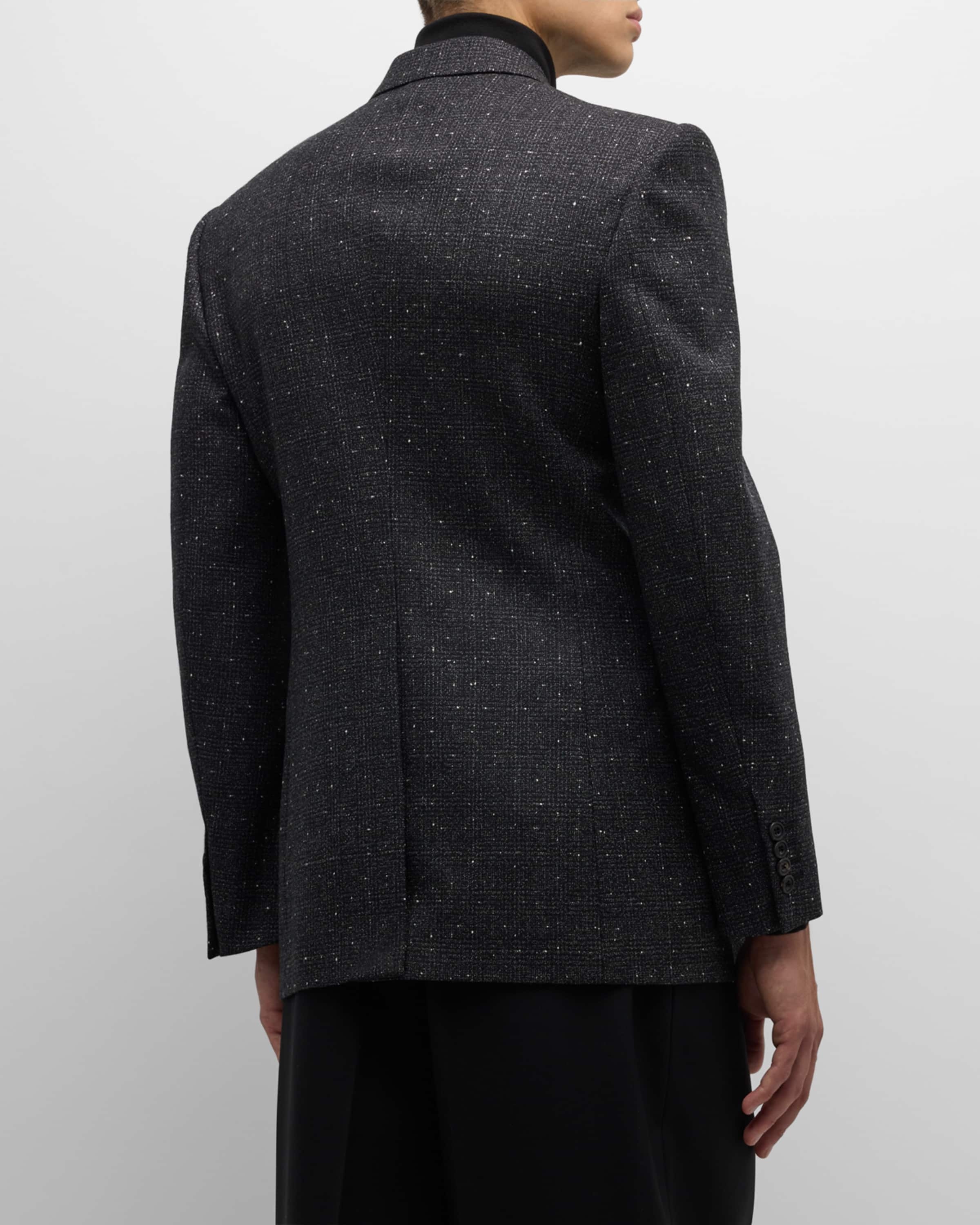 Men's Flecked Mouline Dinner Jacket - 5