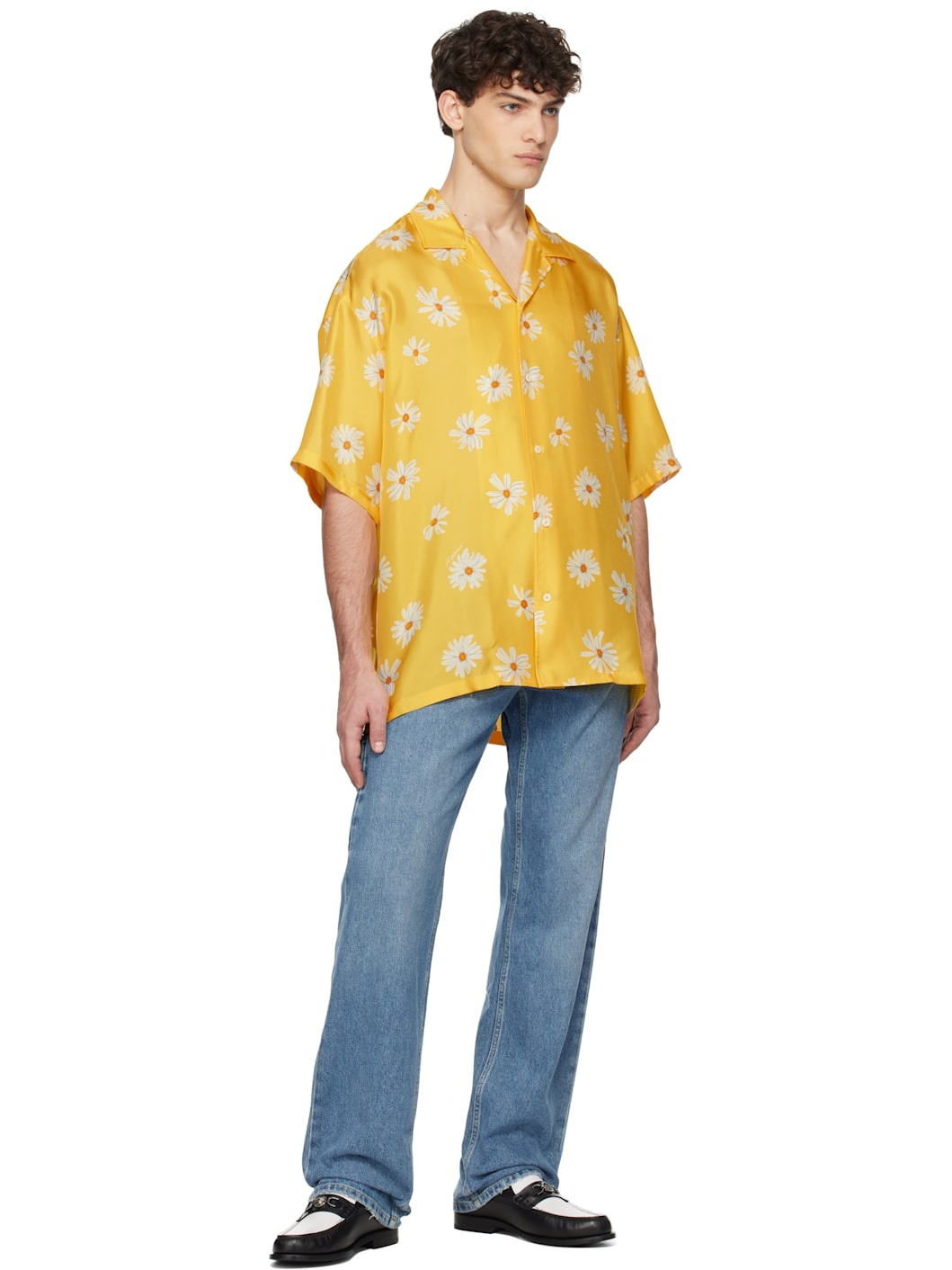 Yellow Allover Daisy Shirt - 4