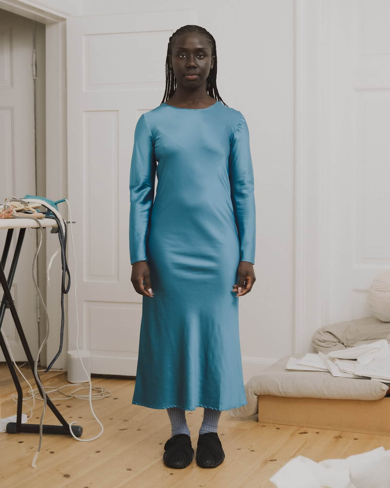 Dydine Long Sleeve Dress - Ecovero Satin 1