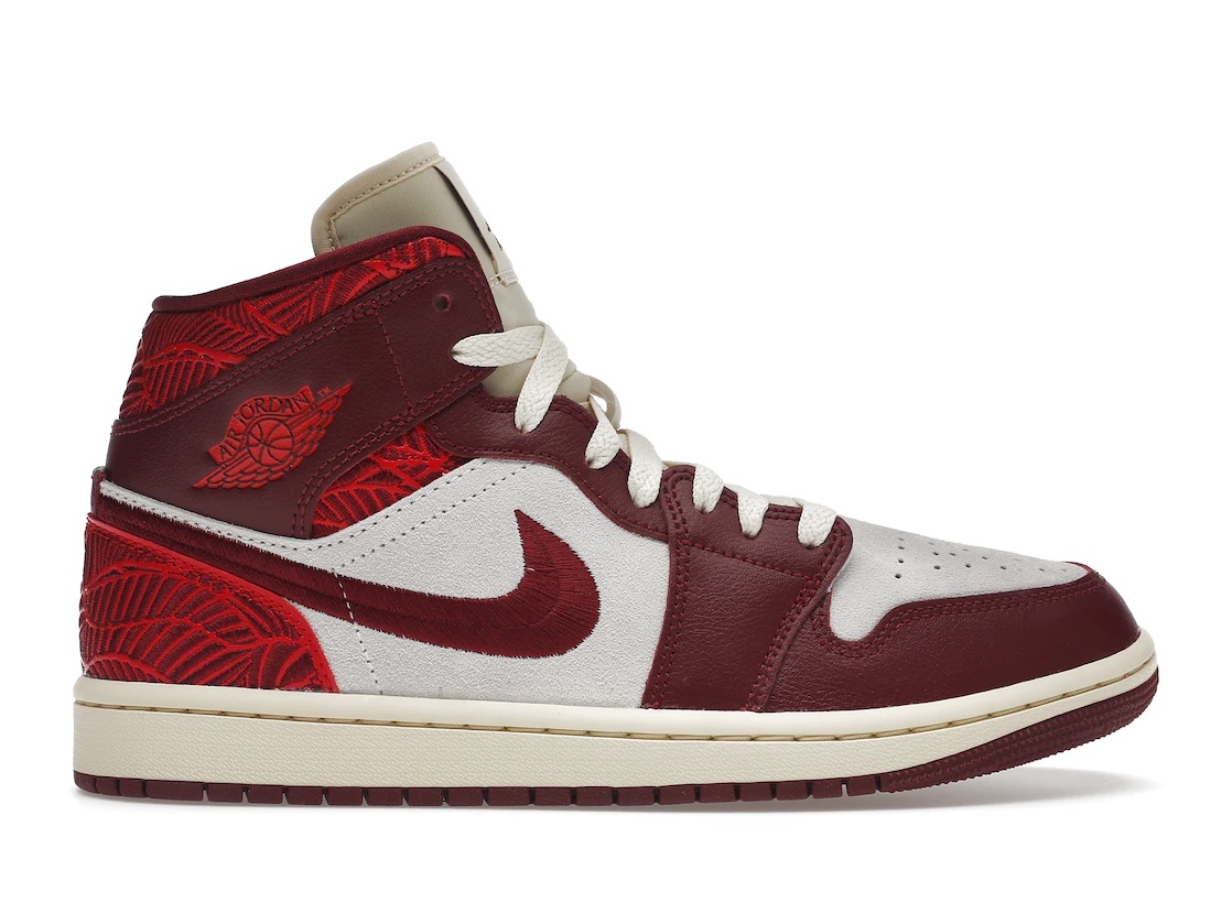 Jordan 1 Mid SE Tiki Leaf Team Red (W) - 1