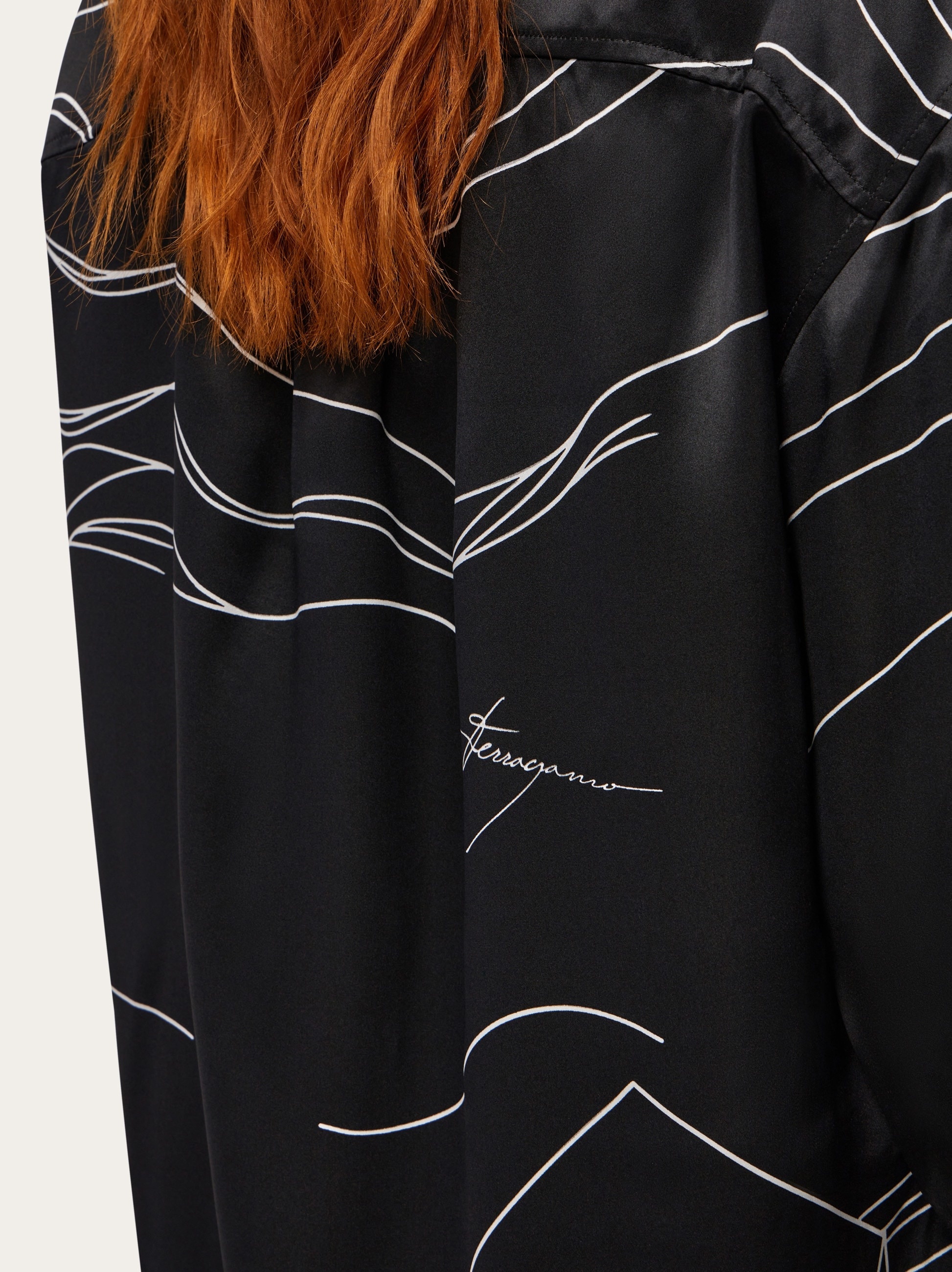 Printed silk shirt - 6
