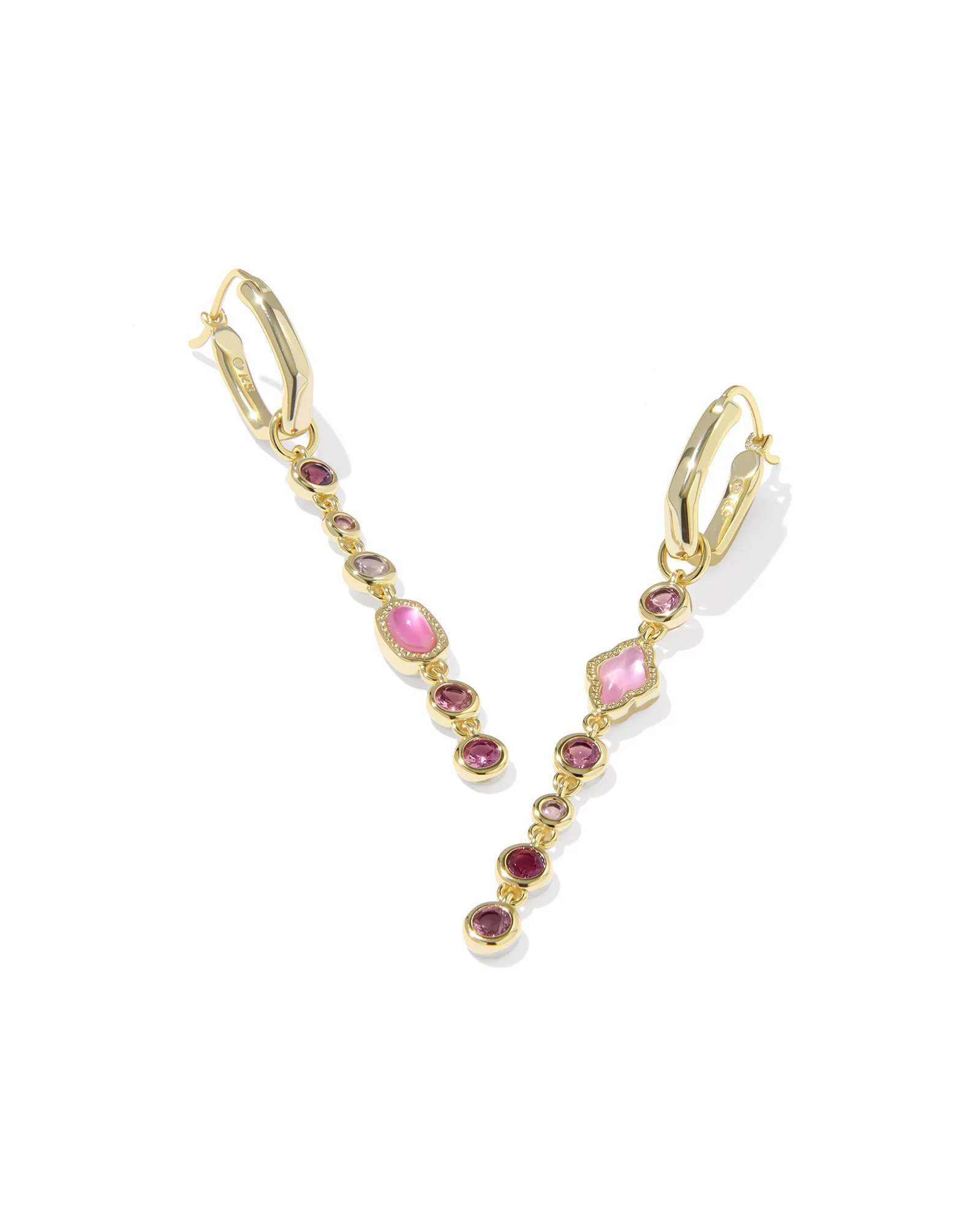 Mini Elisa Abbie Gold Convertible Huggie Earrings - 1