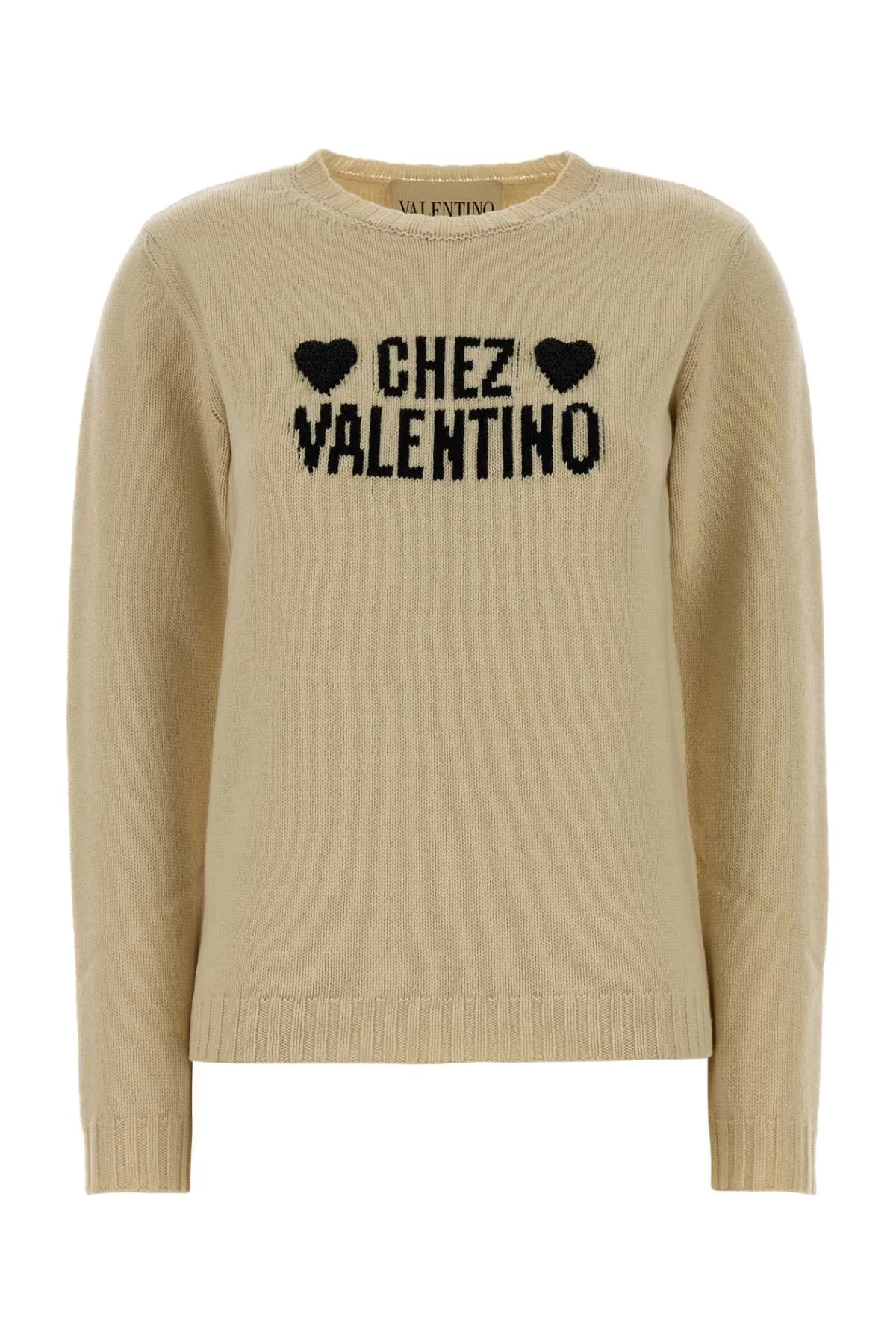 Valentino Garavani Women Beige Wool Sweater - 1