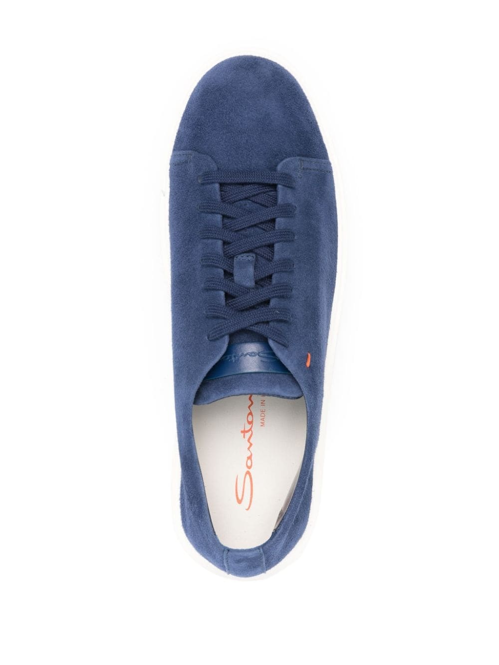 suede lace-up sneakers - 4