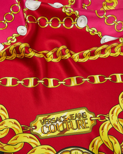 VERSACE JEANS COUTURE V-Emblem Chain Silk Foulard outlook