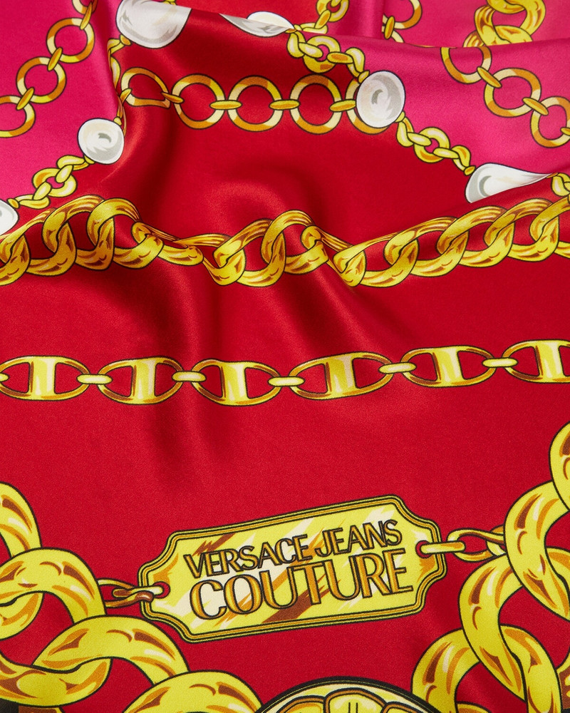 VERSACE JEANS COUTURE V-Emblem Chain Silk Foulard outlook