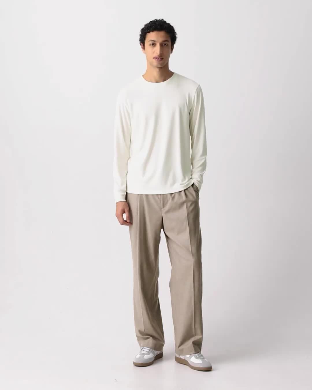 Essential Long-Sleeve Tee in Anemone Modal Jersey - 8