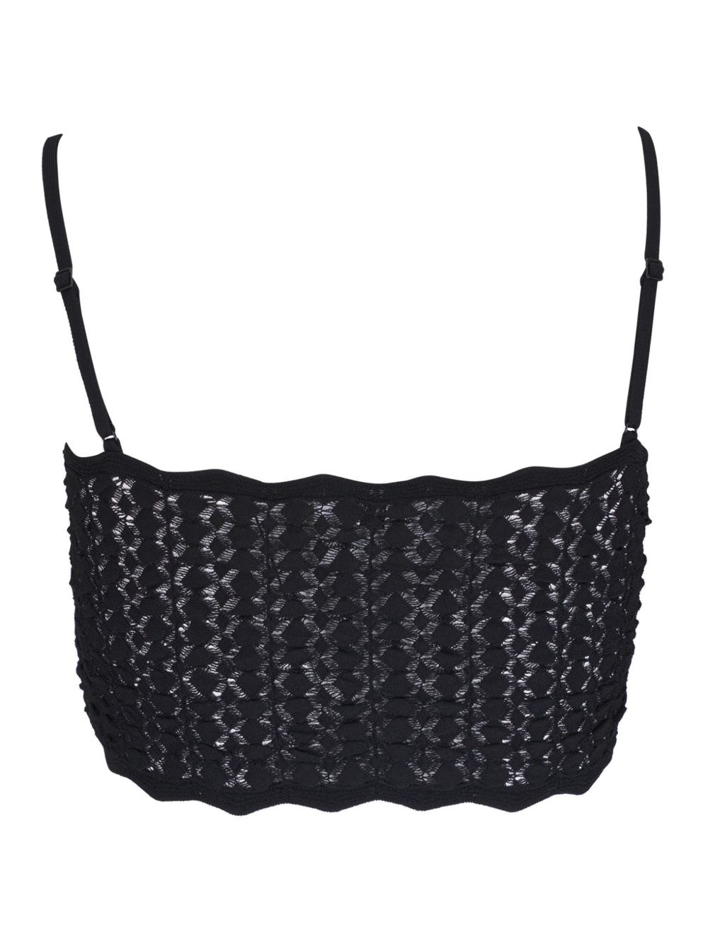 knitted crop top - 2