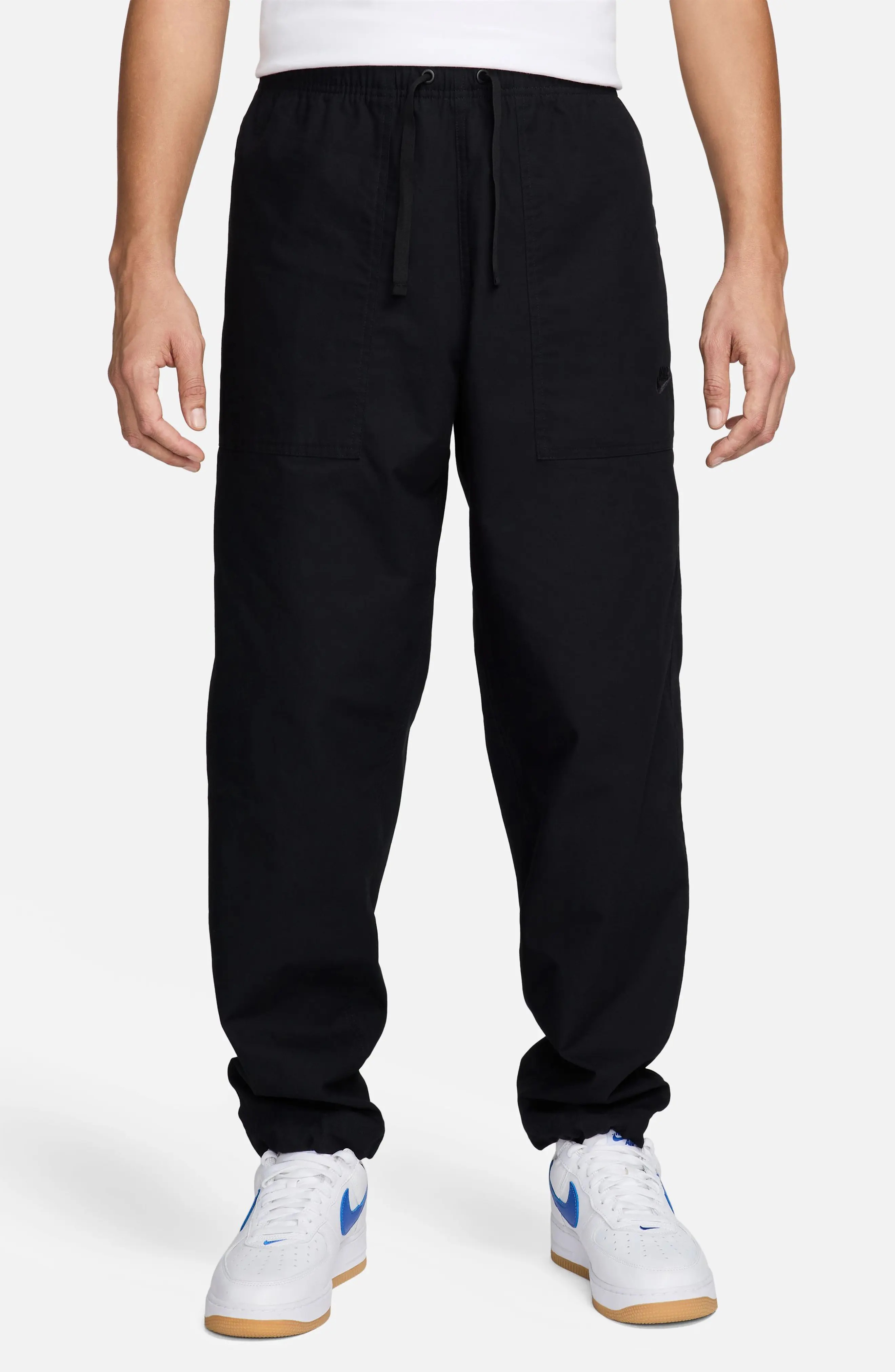 Sportswear Club Barcelona Woven Cotton Pants in Black/Black - 1