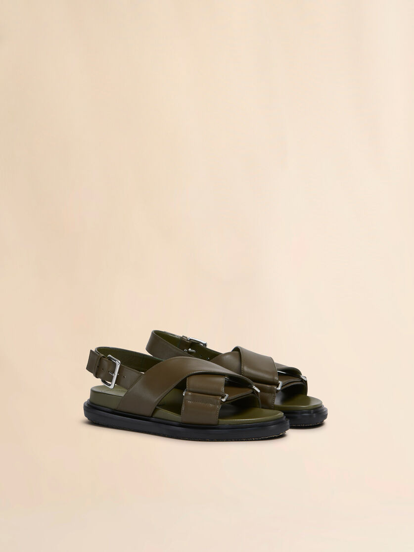 DEEP GREEN LEATHER FUSSBETT - 2