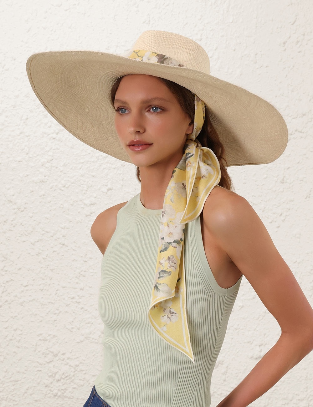 LONG BRIM STRAW SUNHAT - 4