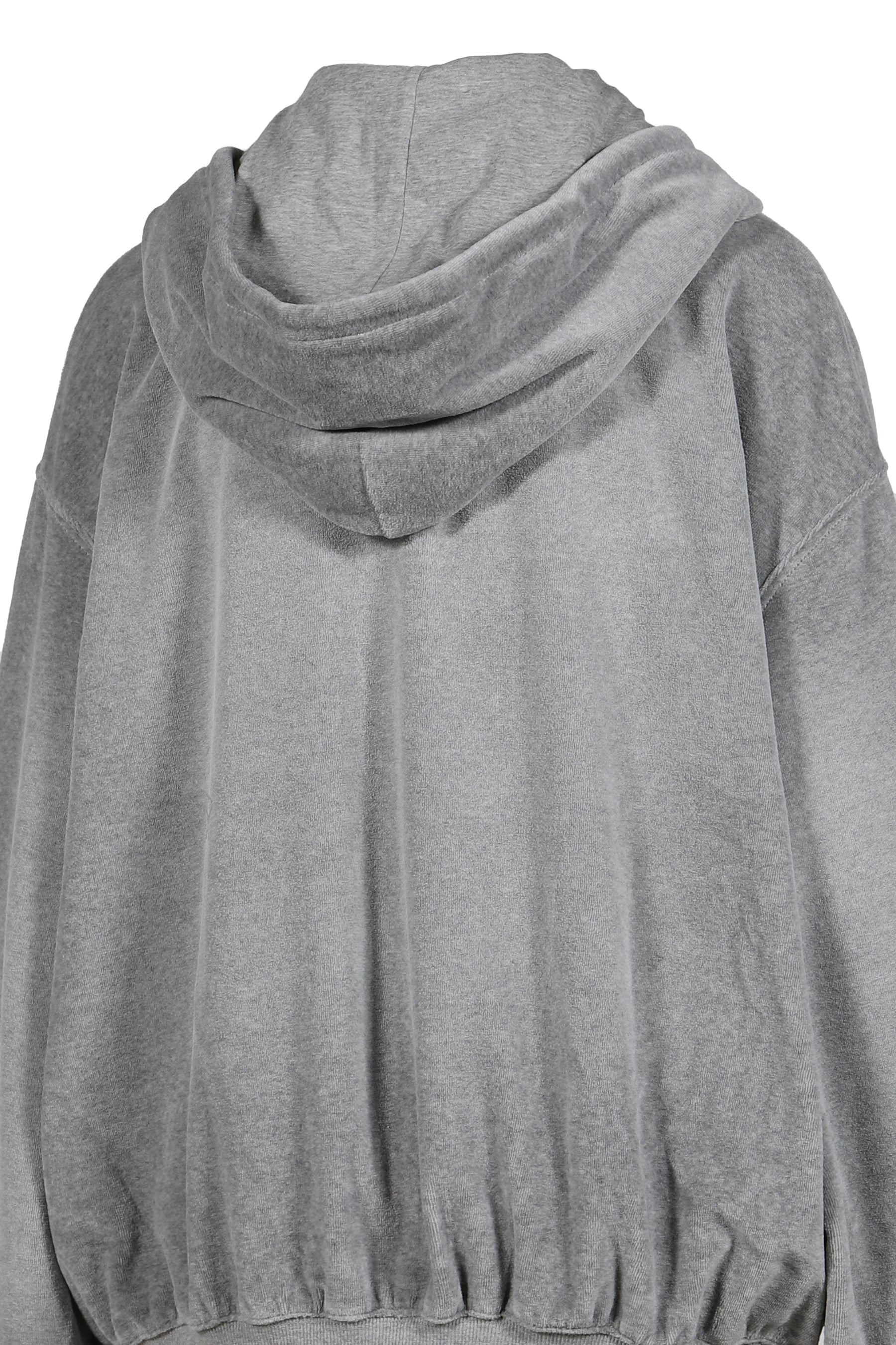 VELOUR BOX HOODIE / GRY - 10