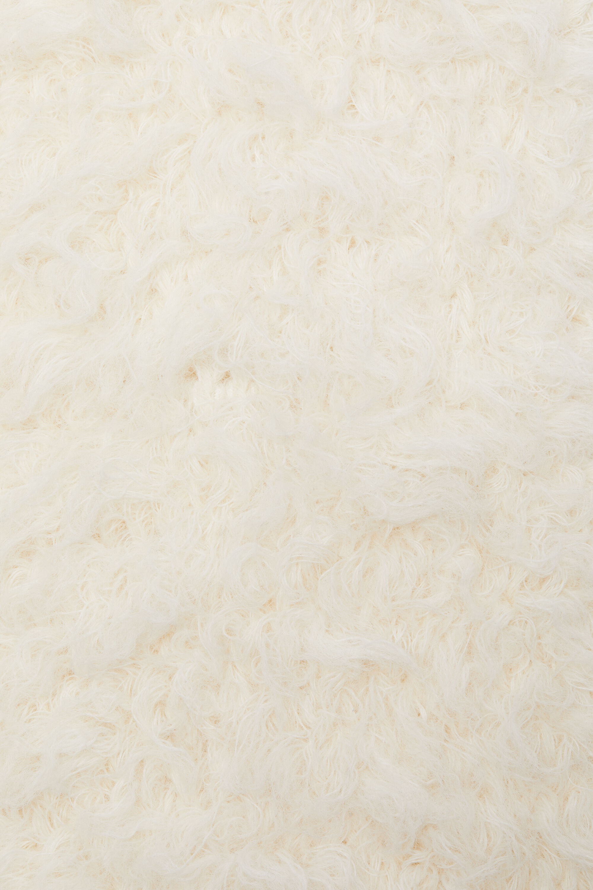 Fluffy scarf - Narrow - White - 5