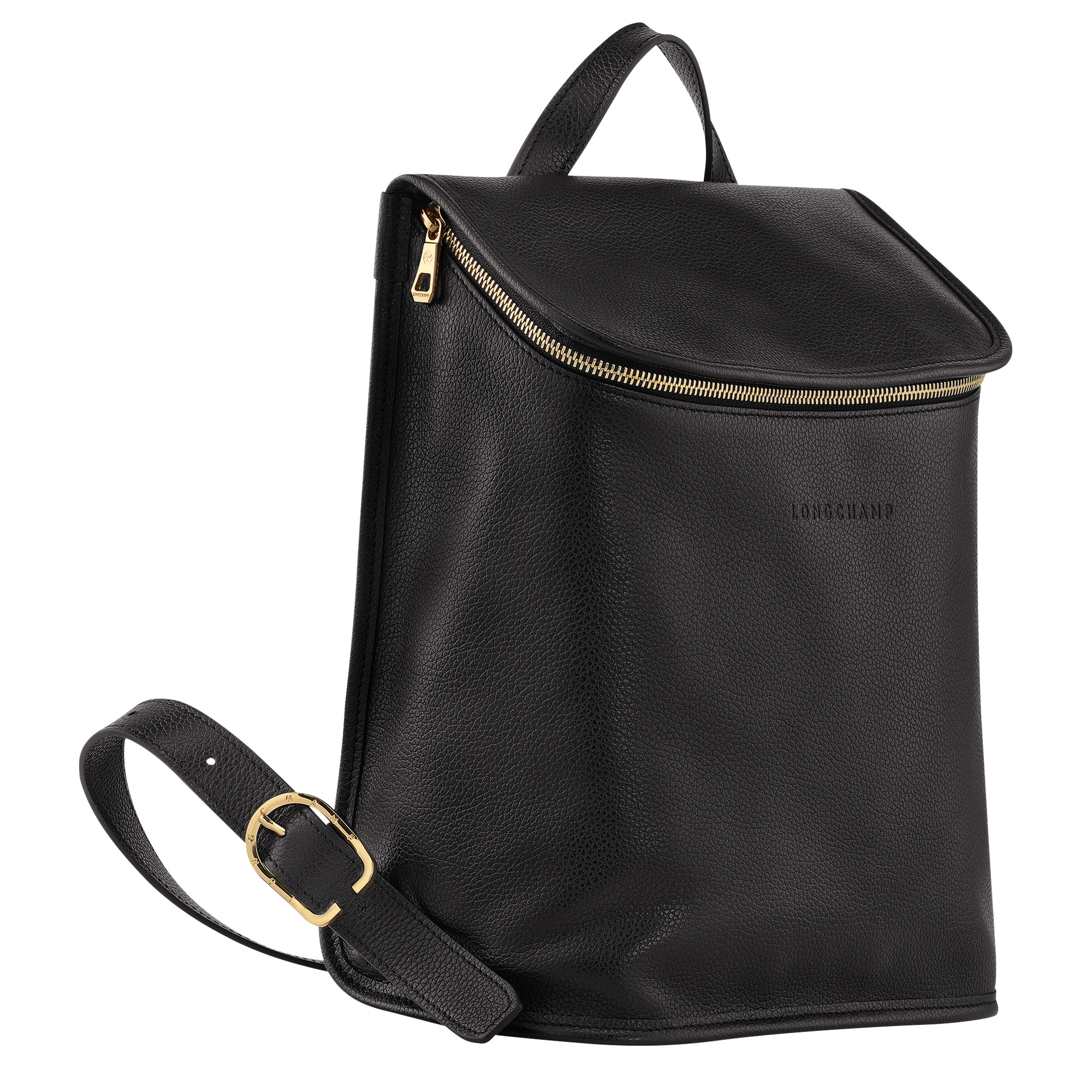 Le Foulonné Backpack Black - Leather - 3