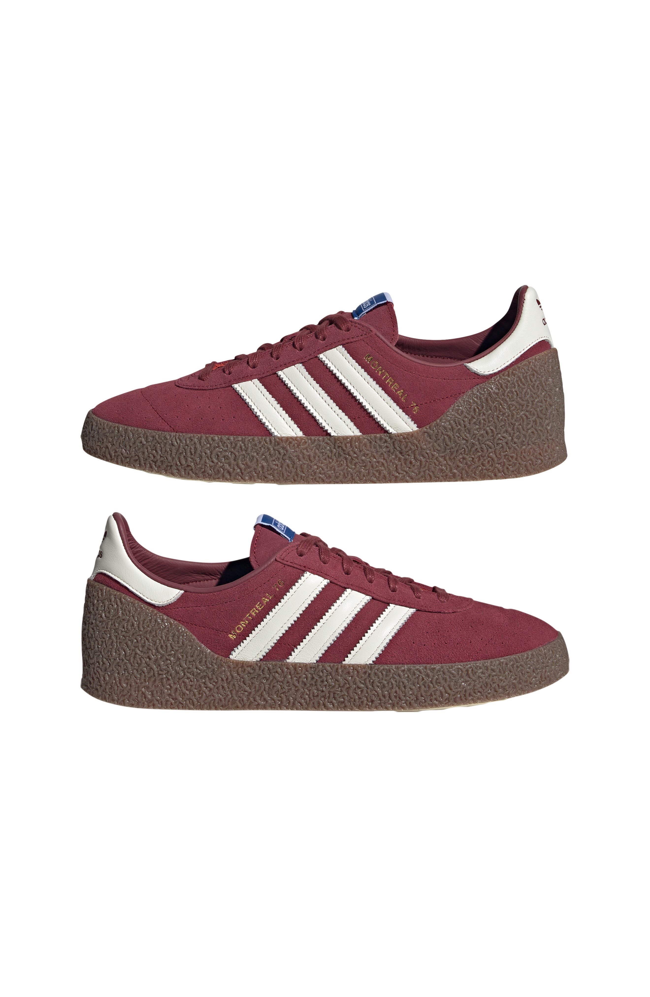 adidas Gender Inclusive Montreal 76 Sneaker in Noble Maroon/Off White/Gum at Nordstrom - 9