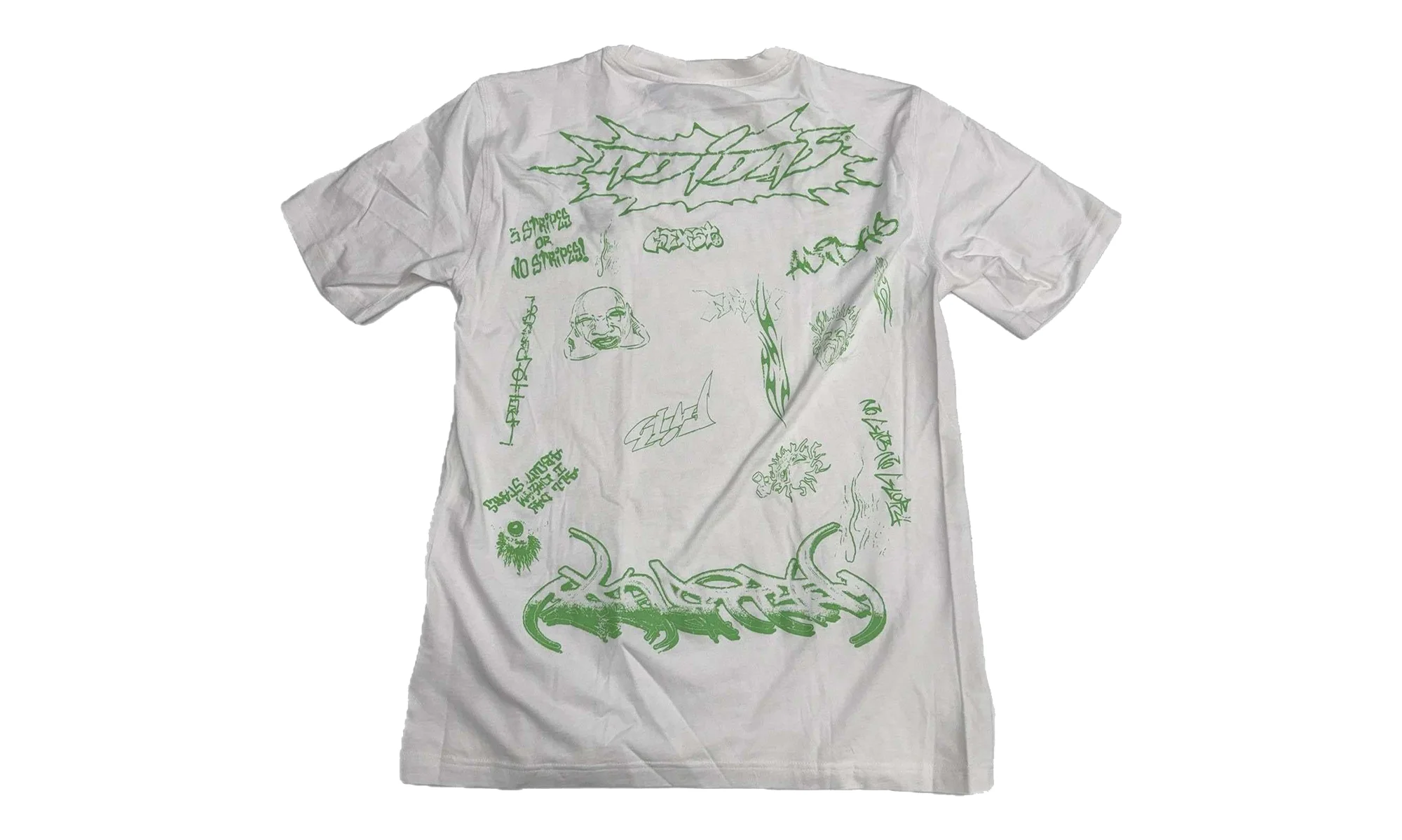 Adidas T-shirt "White Neon Green" HSR241 - 1