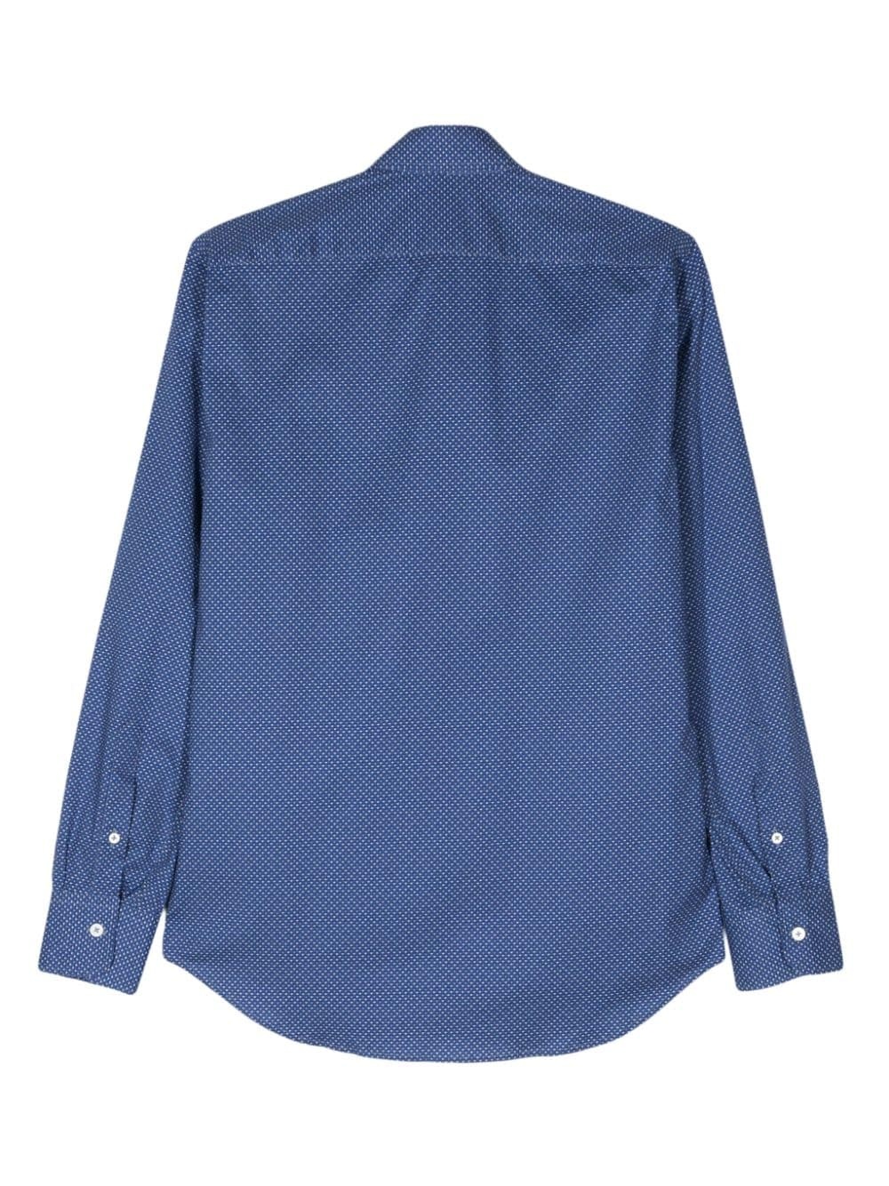micro-dot print shirt - 2
