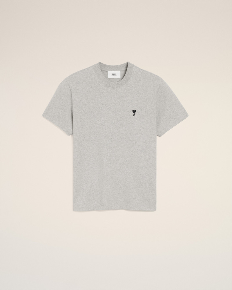 AMI Paris GREY COTTON AMI DE COEUR T-SHIRT outlook