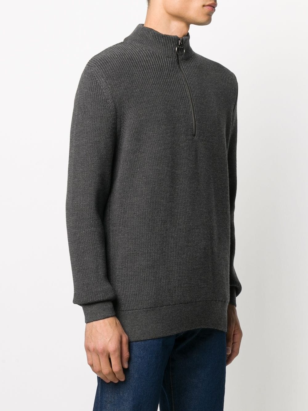 half-zip long-sleeve jumper - 3