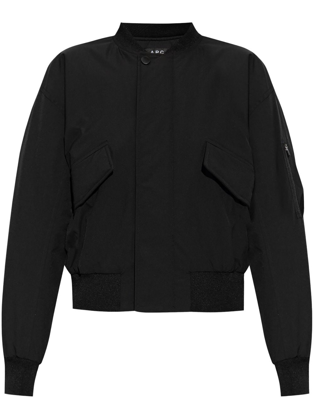 round collar bomber jacket - 1