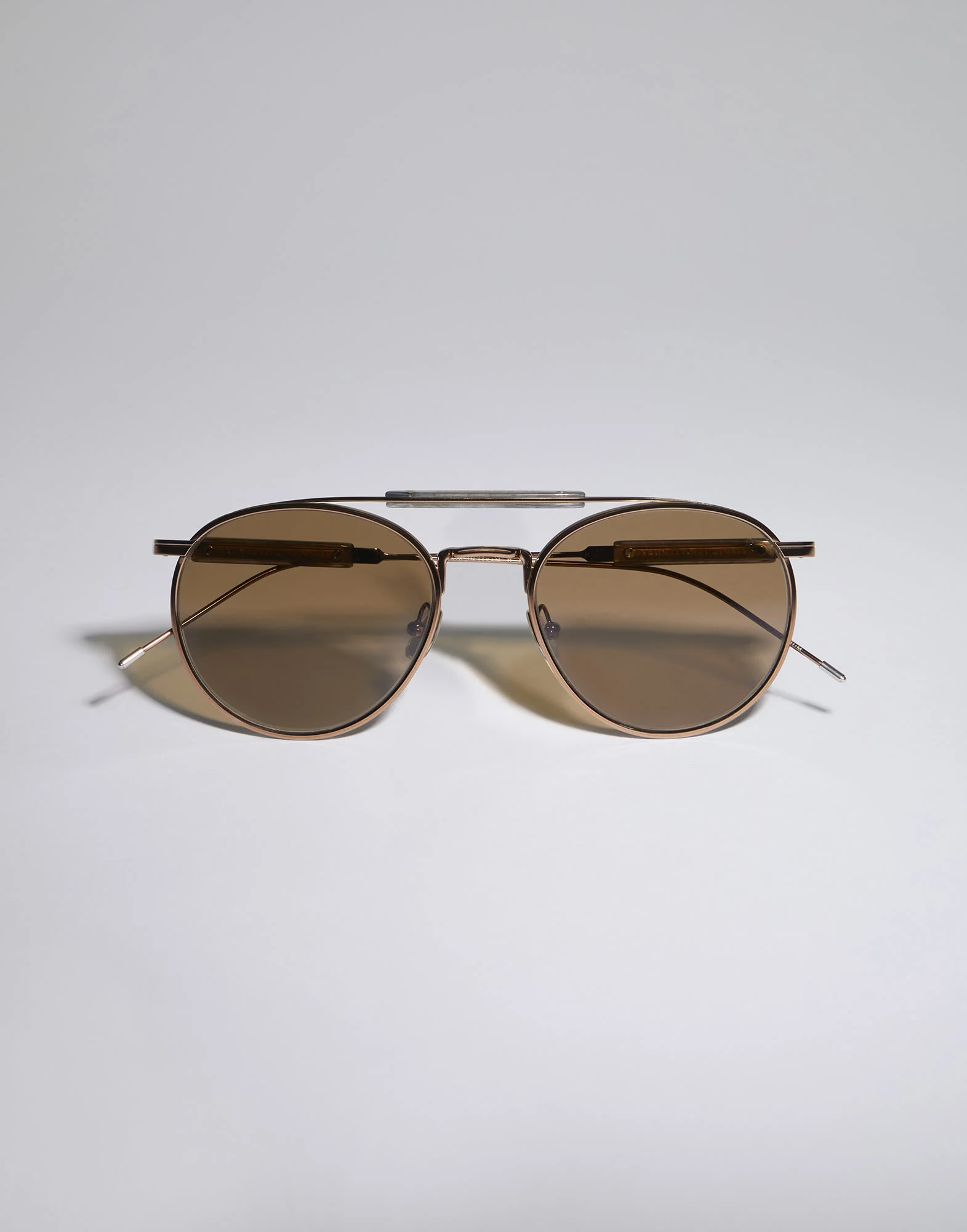 Round titanium sunglasses - 1