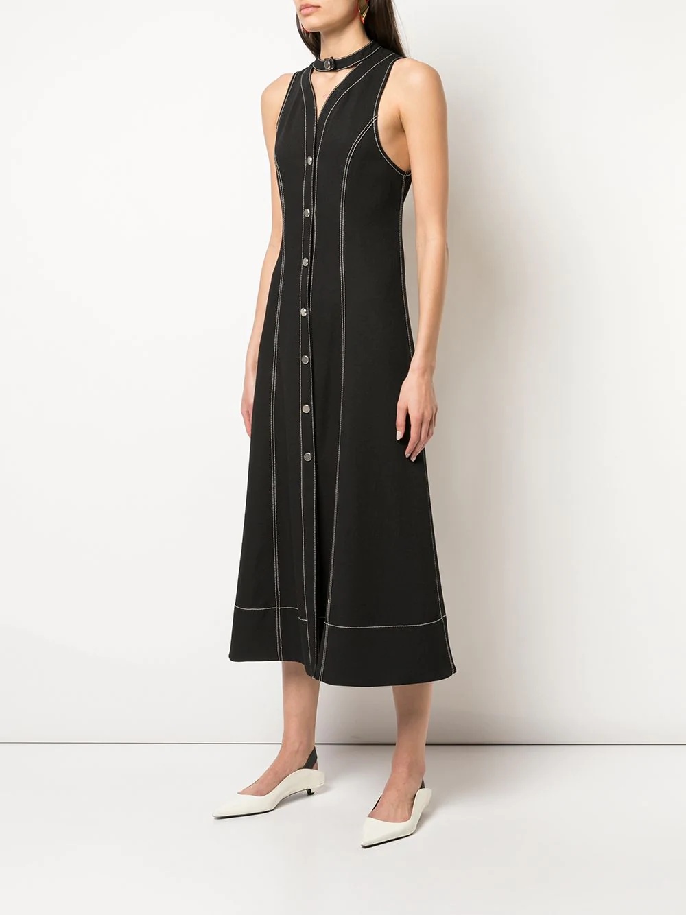 button-up midi dress - 3