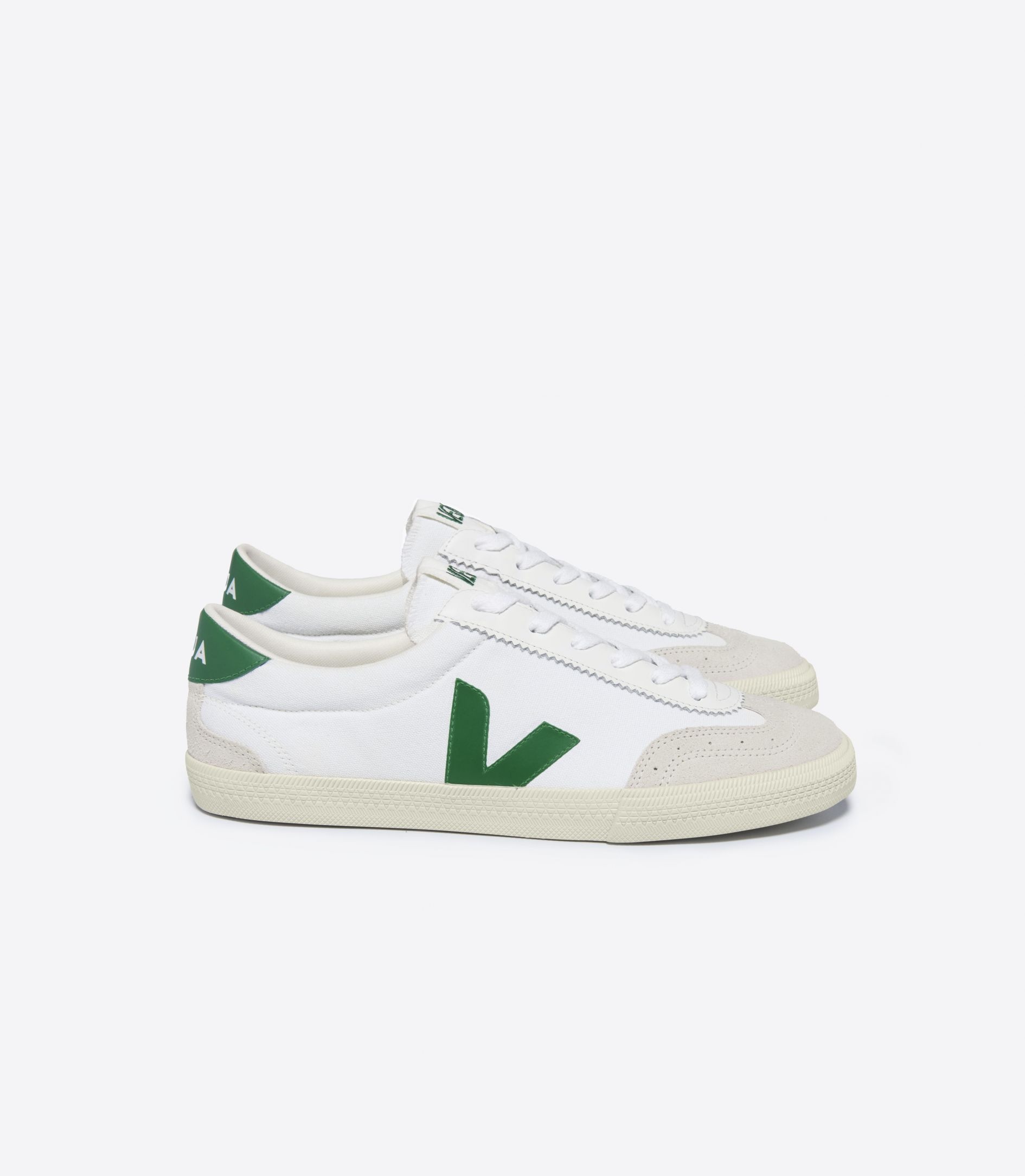 VOLLEY CANVAS WHITE EMERAUDE - 1
