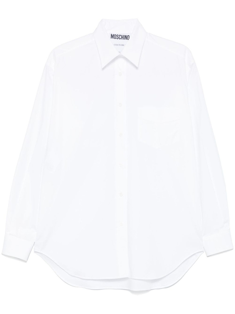 logo-embroidered shirt 1