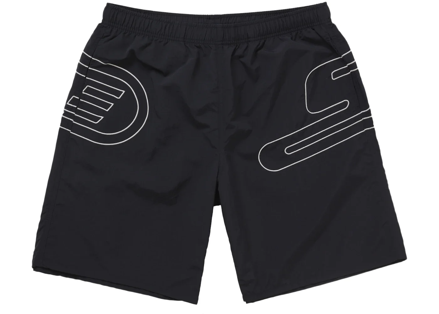 Supreme Big Logo Nylon Short Black - 1