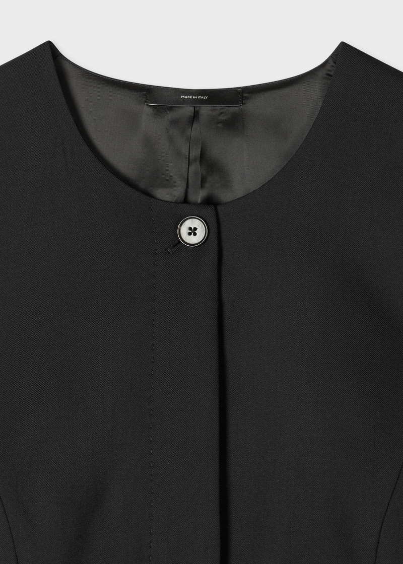 Paul Smith Women's Black Wool Asymmetric Waistcoat outlook