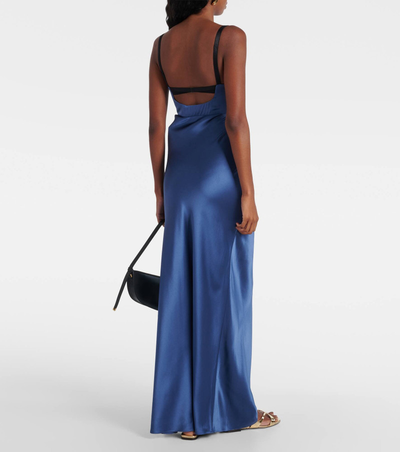 Depeche Balconette satin gown 3