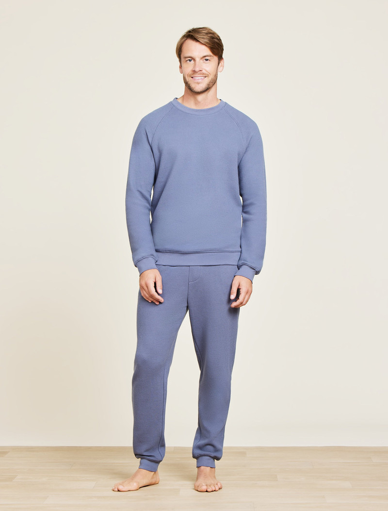 Malibu Collection® Waffle Knit Raglan Pullover 1