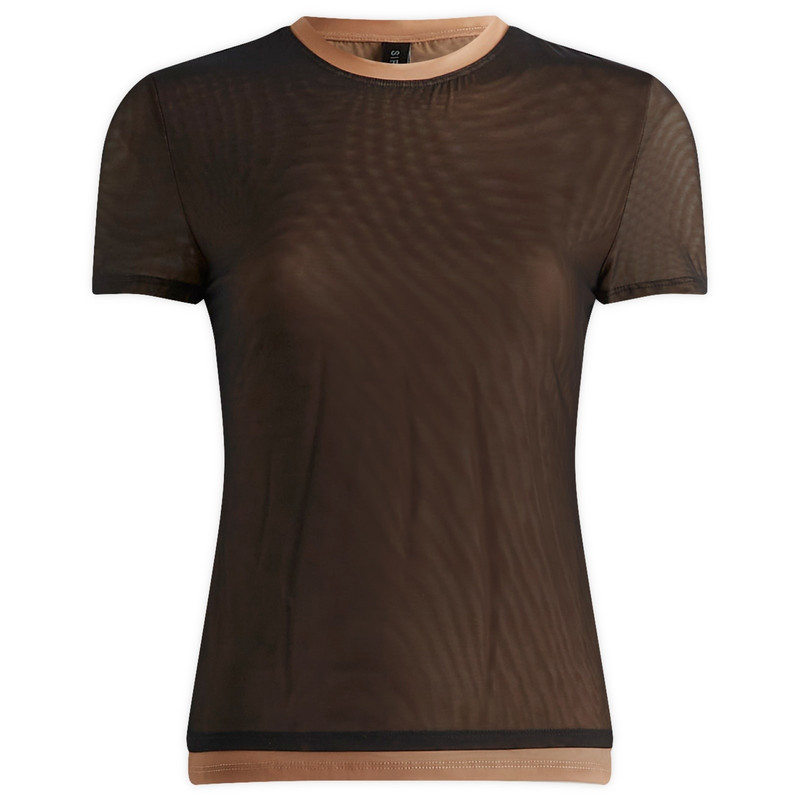 SIR. The Label Delta Overlay Mesh T-Shirt - 1
