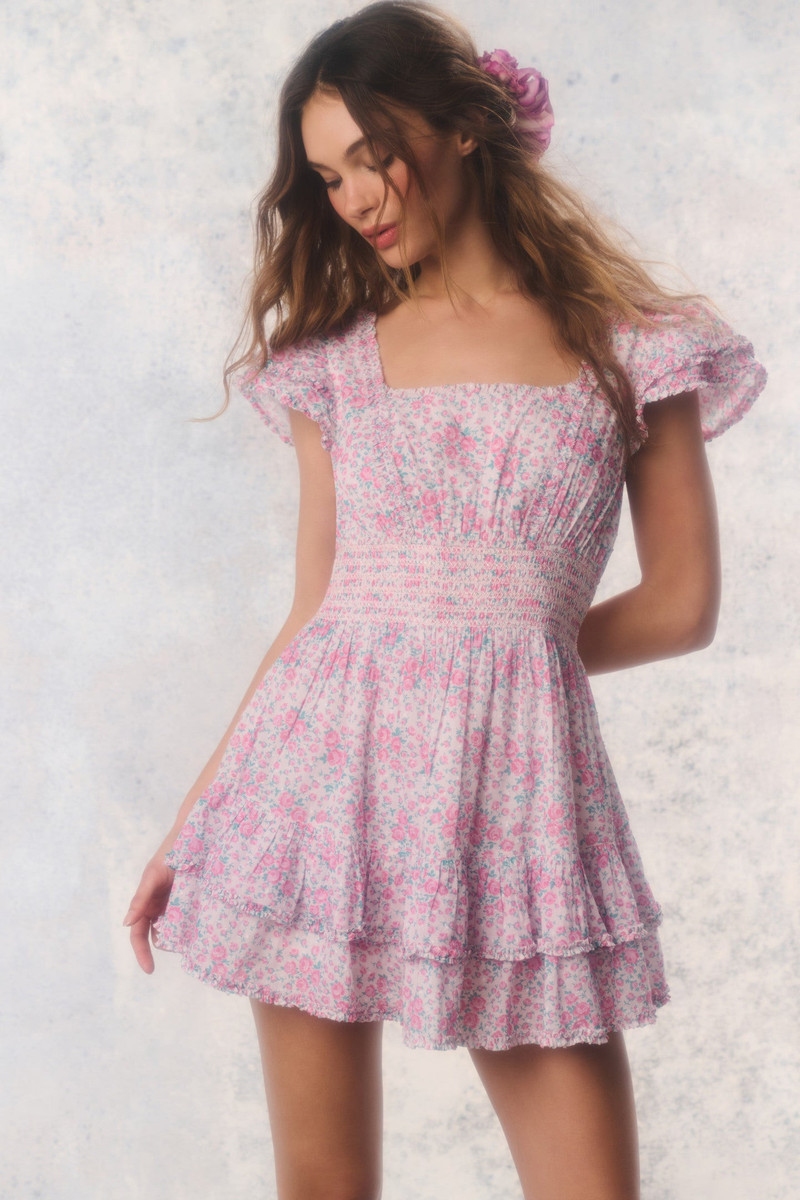 Re-Edition Stanton Floral Cotton Mini Dress 3