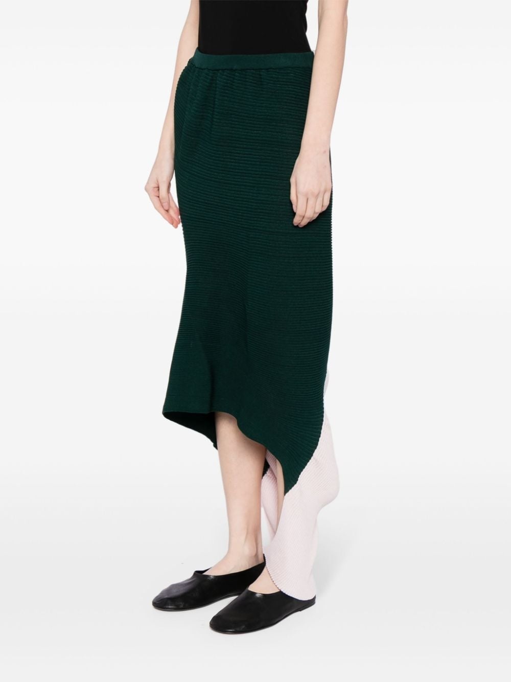 ISSEY AERATE MIDI SKIRT PINK GREEN - 3