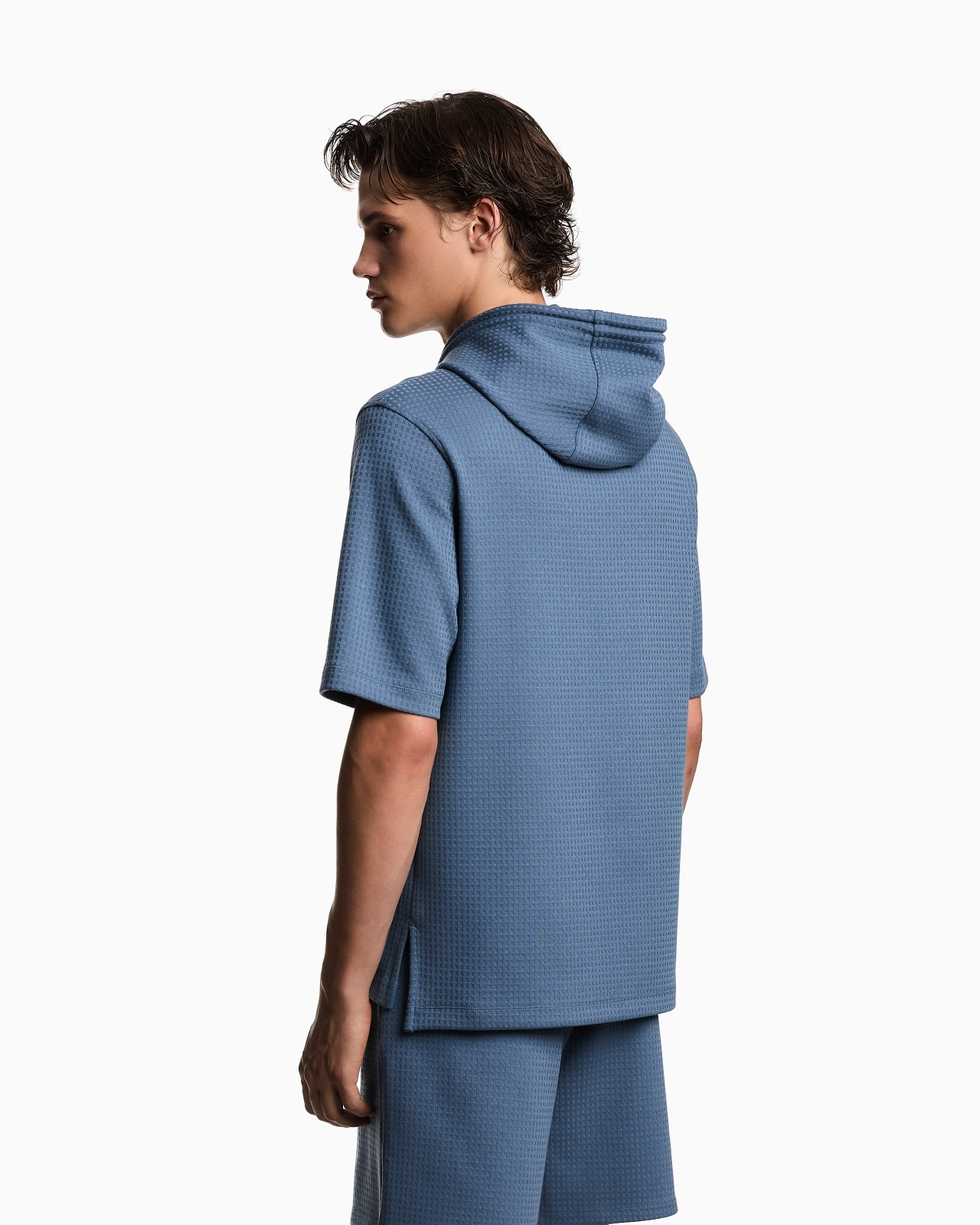 ASV LYOCELL-BLEND JACQUARD JERSEY HOODED SWEATSHIRT - 3