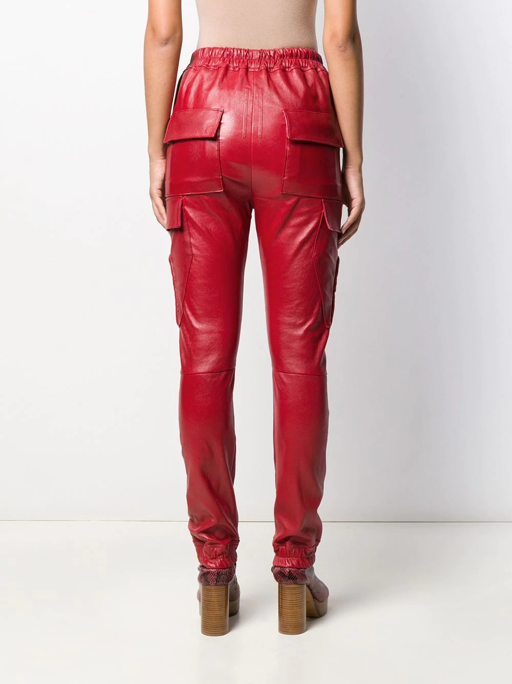 Larry leather cargo trousers - 4