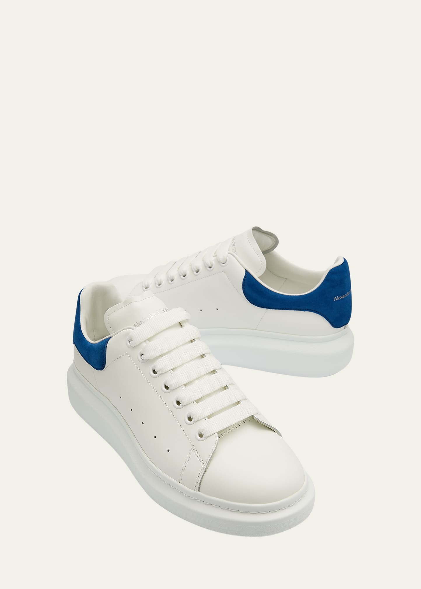 Men's Oversized Larry Leather Low-Top Sneakers - 7
