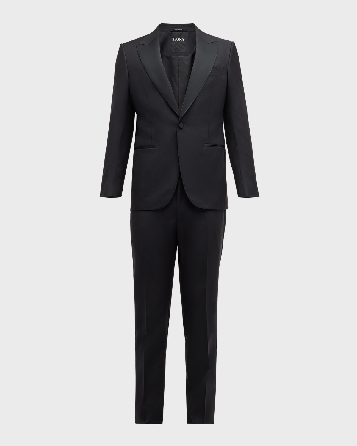 Men's Wool-Mohair Solid Tuxedo - 3