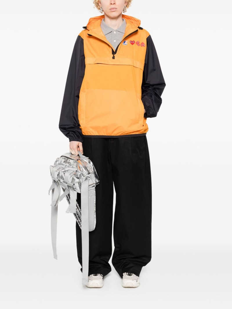 Comme des Garçons PLAY x K-Way Heart-patch lightweight jacket outlook