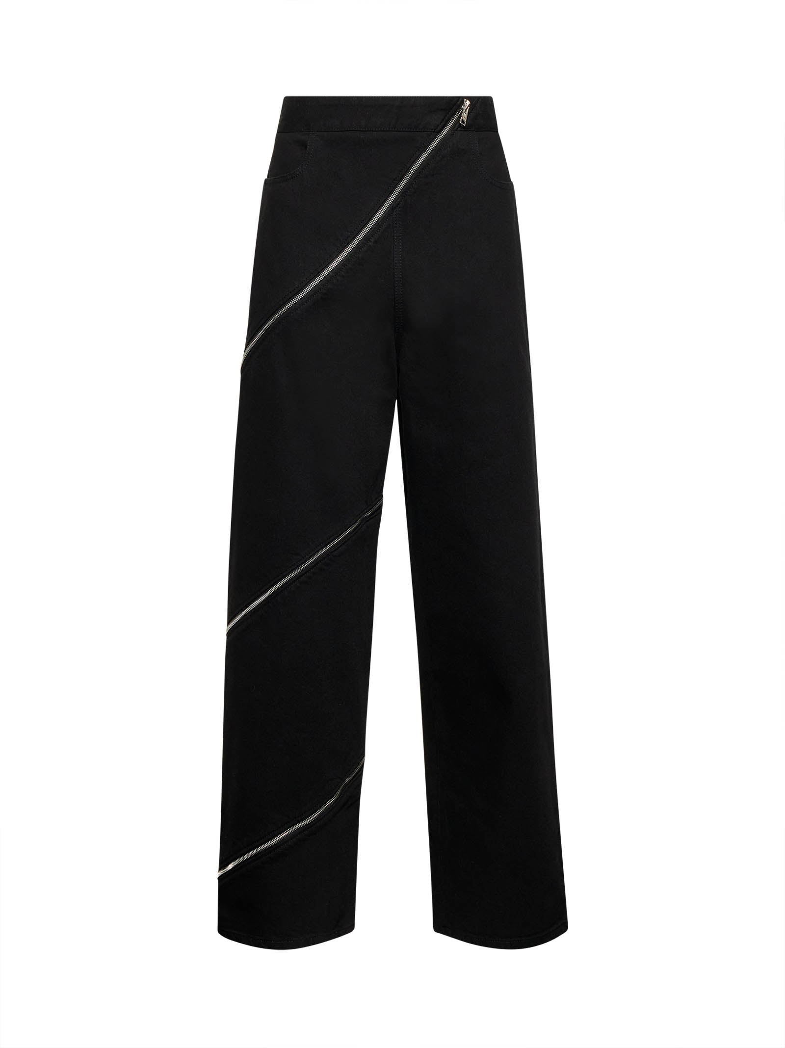 Black denim Spiral jeans - 1