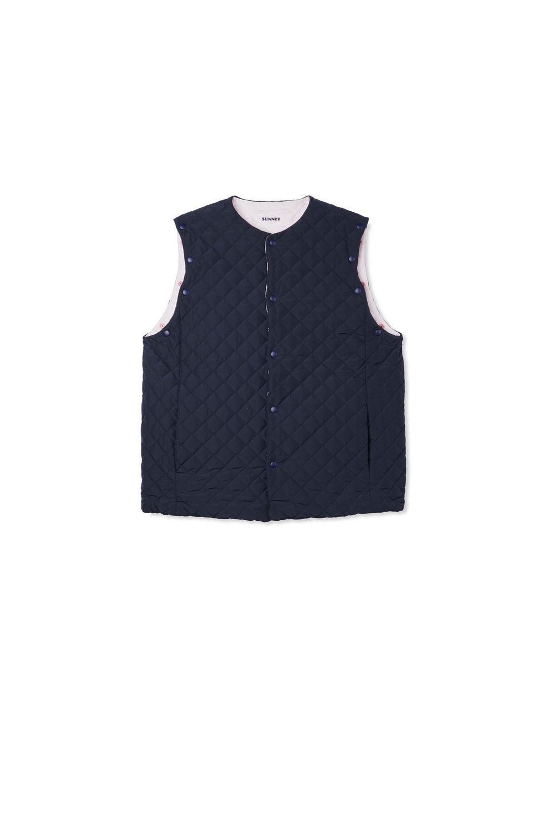 SHORT QUILTED JACKET / navy blue - 5