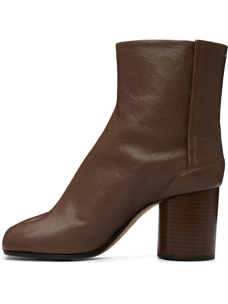 Maison Margiela Brown Tabi Ankle Boots outlook