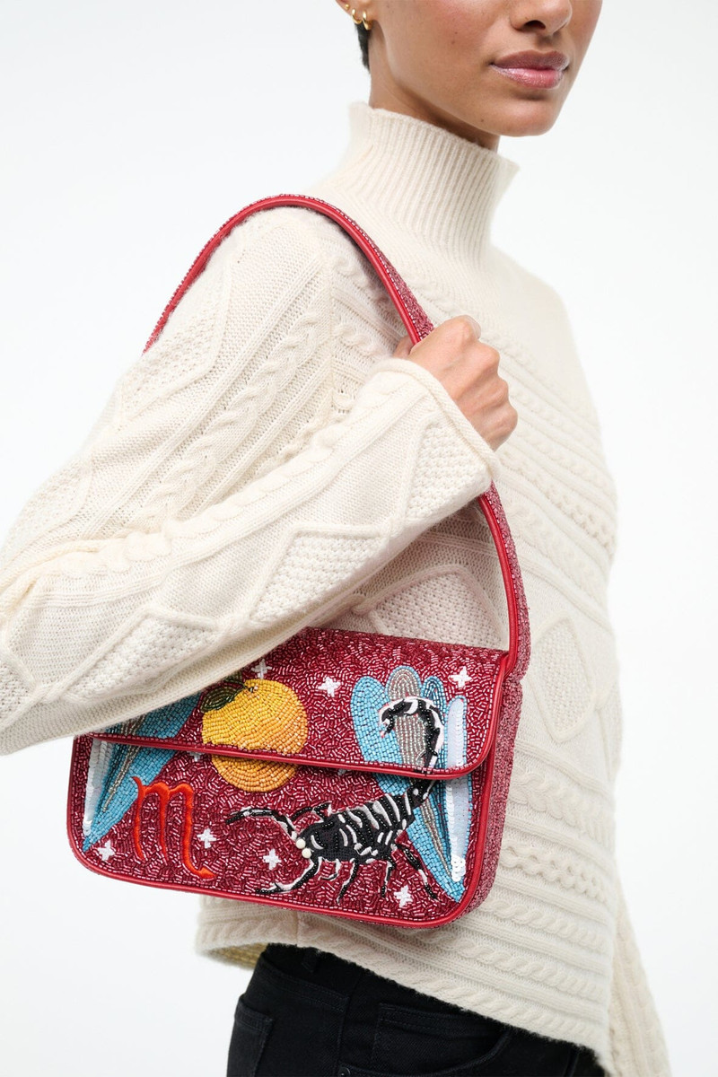STAUD STAUD TOMMY ZODIAC BEADED BAG SCORPIO outlook