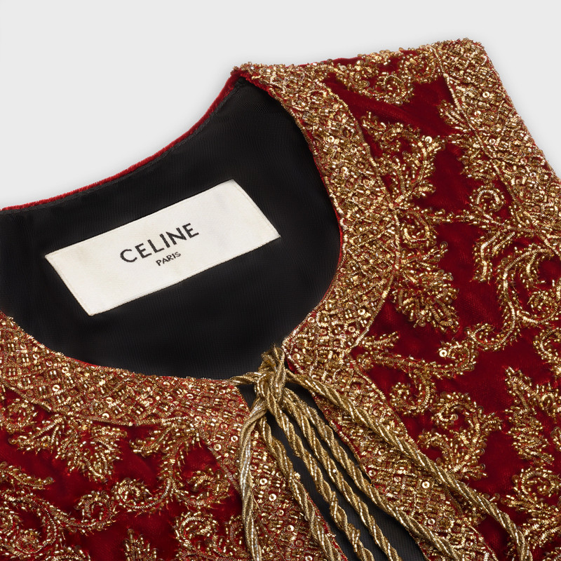 FOLK VEST IN EMBROIDERED VELVET 3