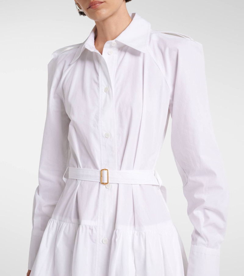 Belted cotton poplin shirtdress 6