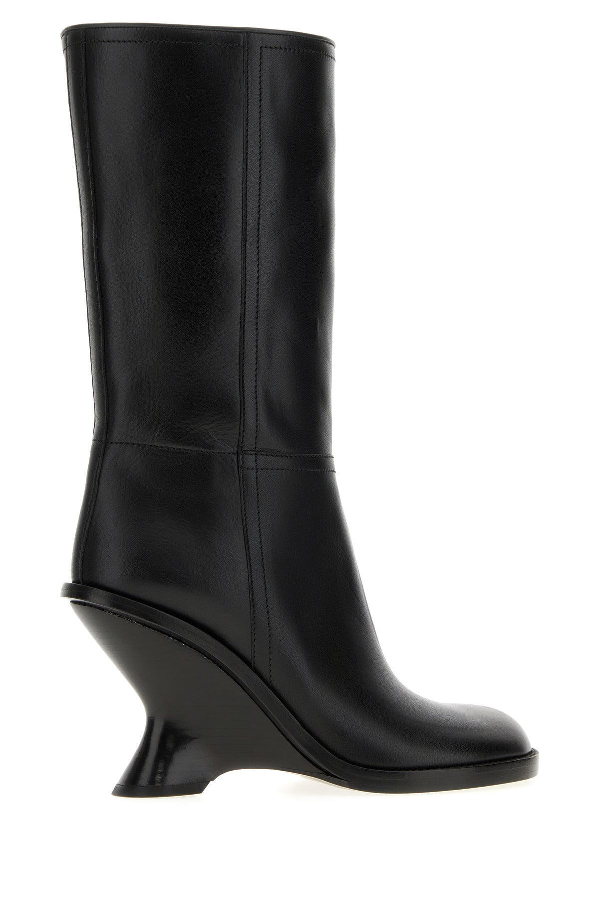 Black leather boots - 3